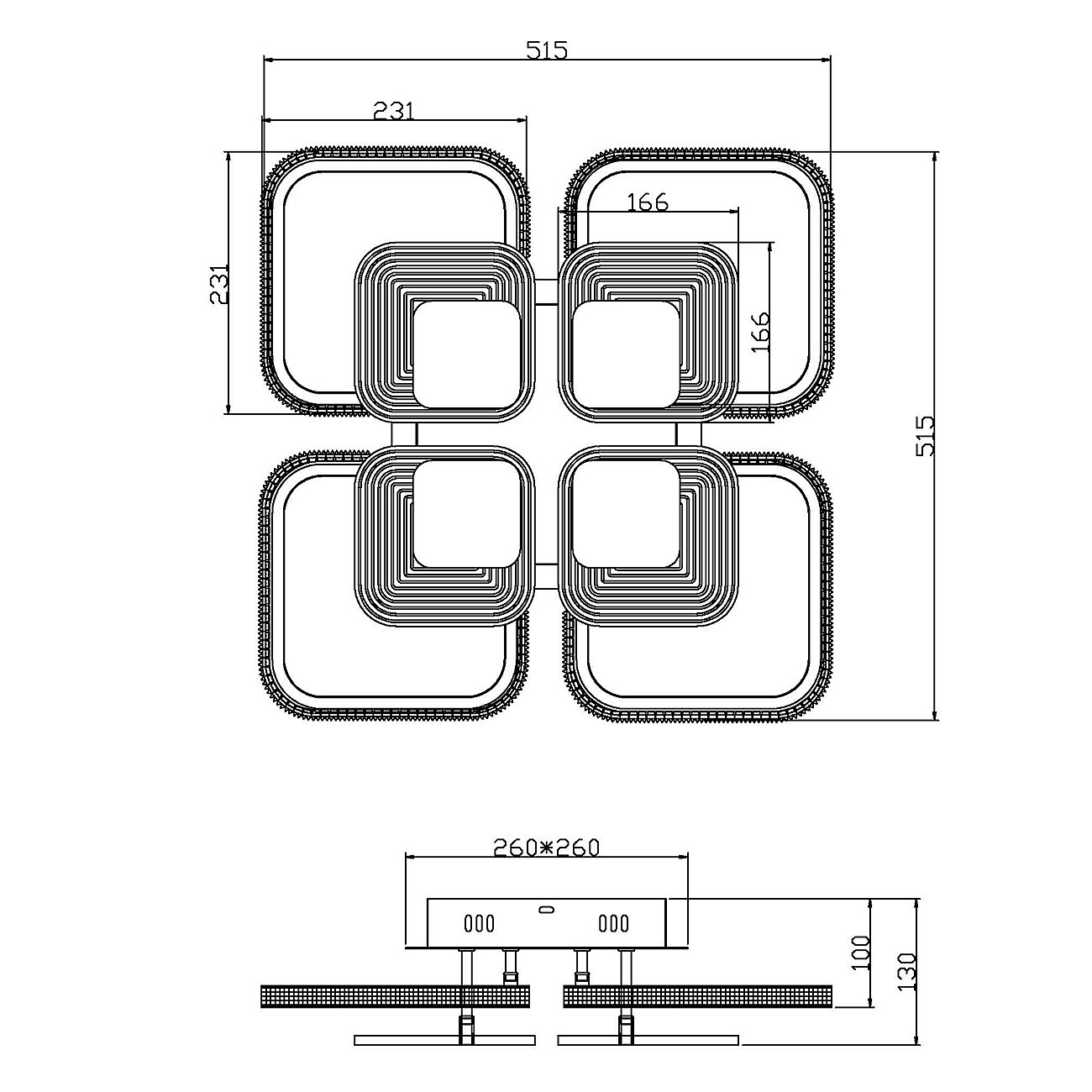 Потолочная люстра Escada Samia 10255/8LED