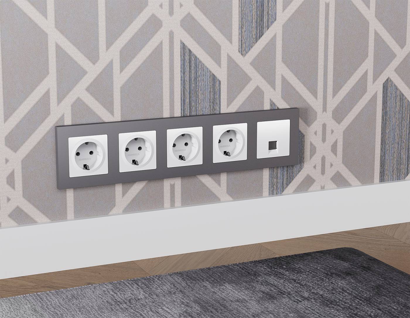 MA112005 Розетка Ambrella Volt ALFA MA112005