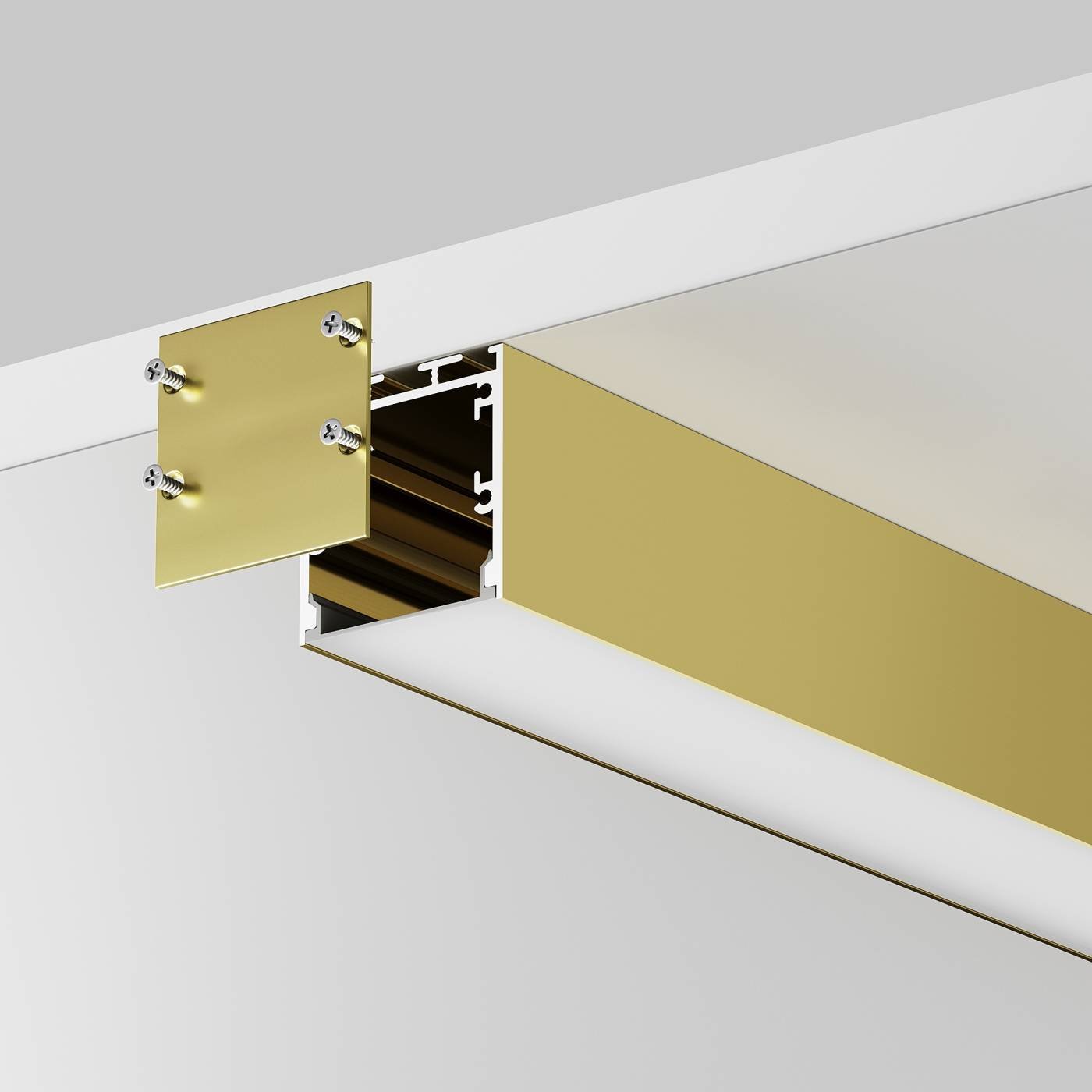 Алюминиевый профиль накладной-подвесной 35x35 Maytoni Накладной-подвесной профиль 633005