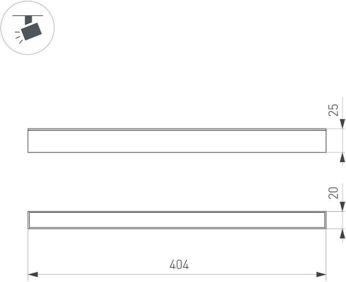 Трековый светильник Arlight Mag-25 050057