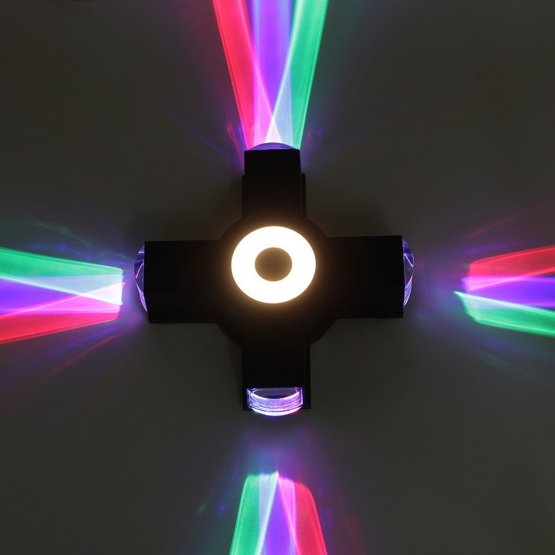 Настенный светильник Reluce 08231-9.2-005U LED3W+4*3W RGB BK