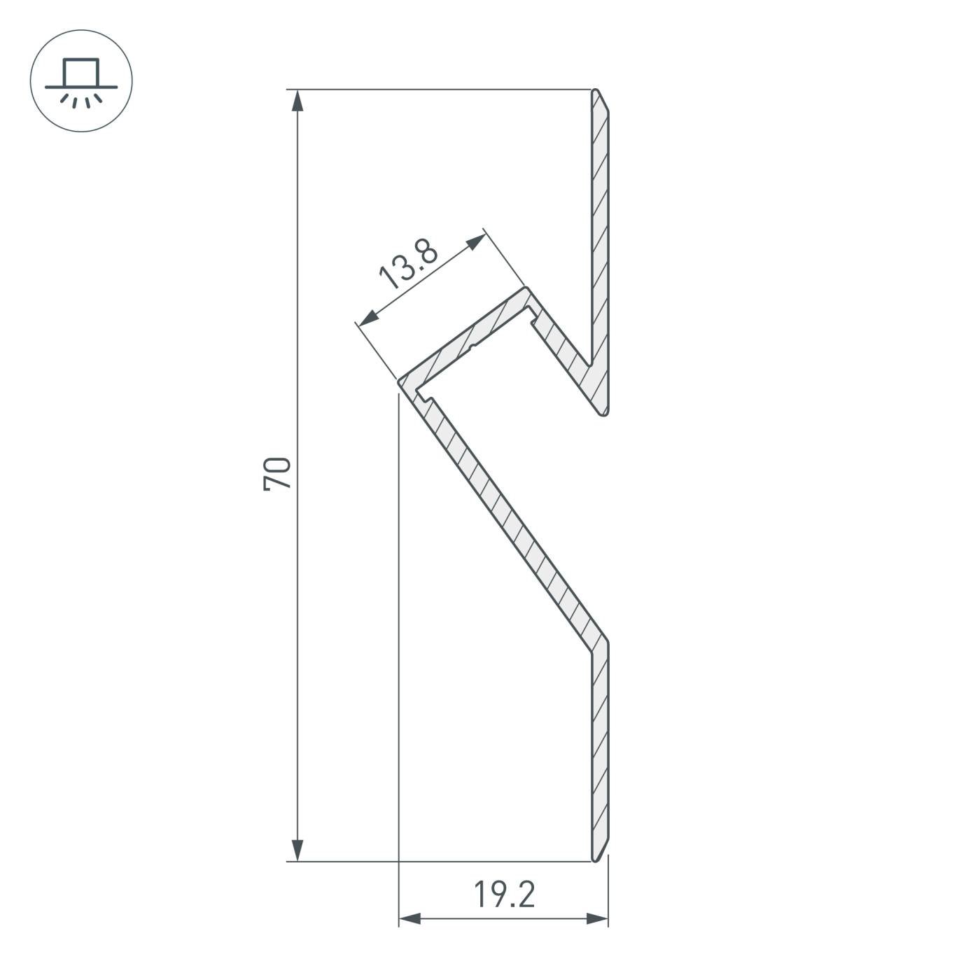 023902 Профиль Arlight ARH-DECORE 023902