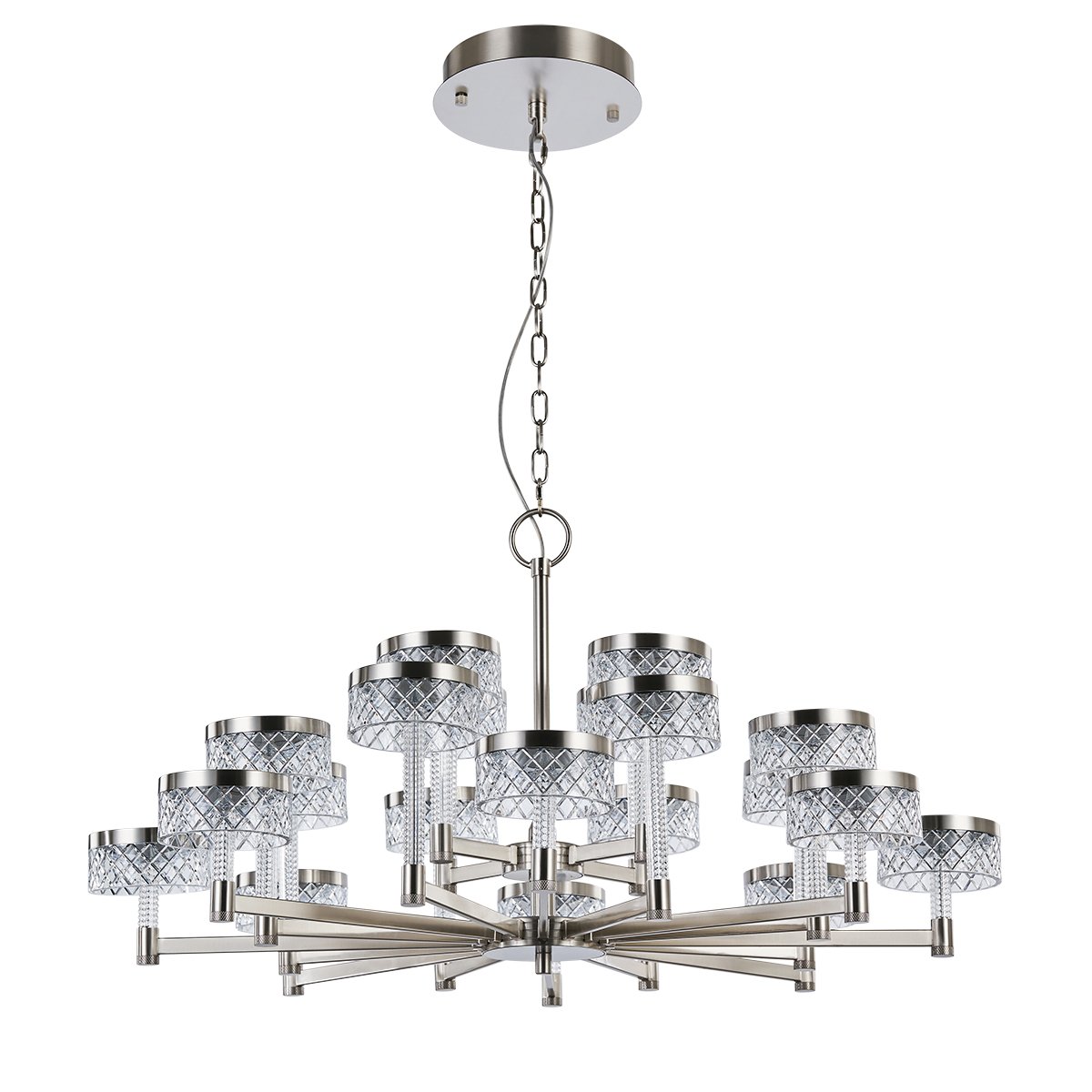 MD21020075-20A satin nickel Подвесная люстра Delight Collection Diamond cut MD21020075-20A satin nickel