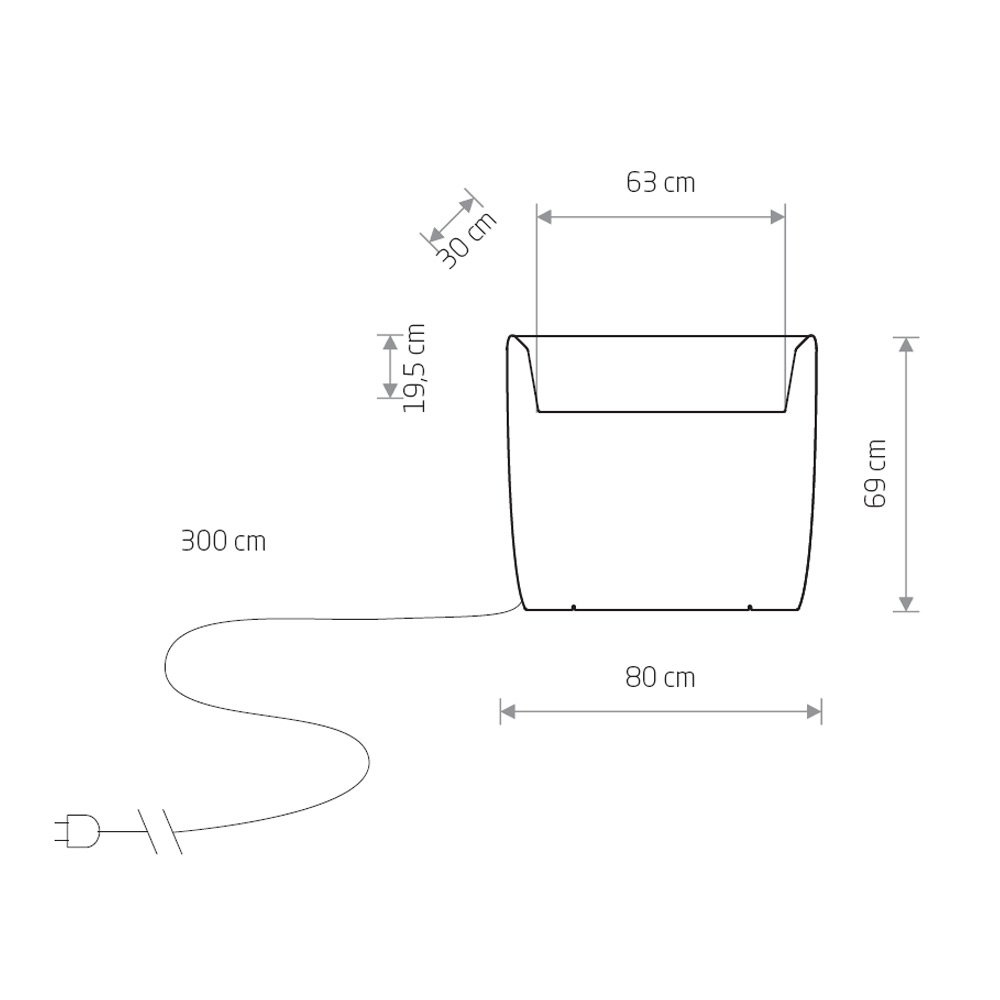 Уличный наземный светильник Nowodvorski Flowerpot 9713