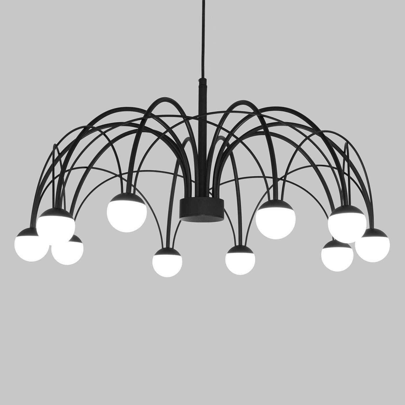 Подвесная люстра Eurosvet Ragno 90034/10 LED черный
