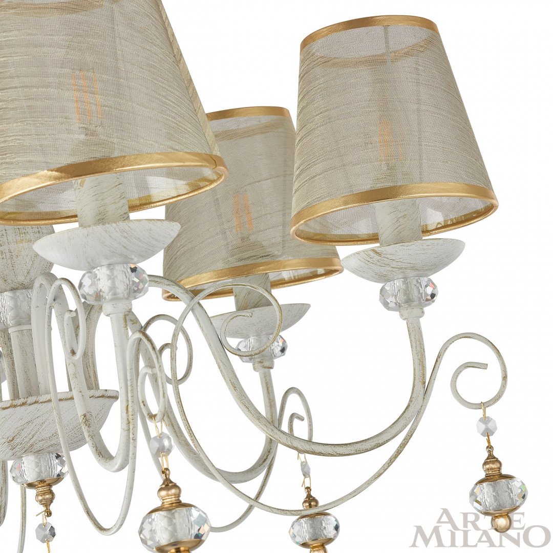 Подвесная люстра Arte Milano Am347620 347620/6 WT+G