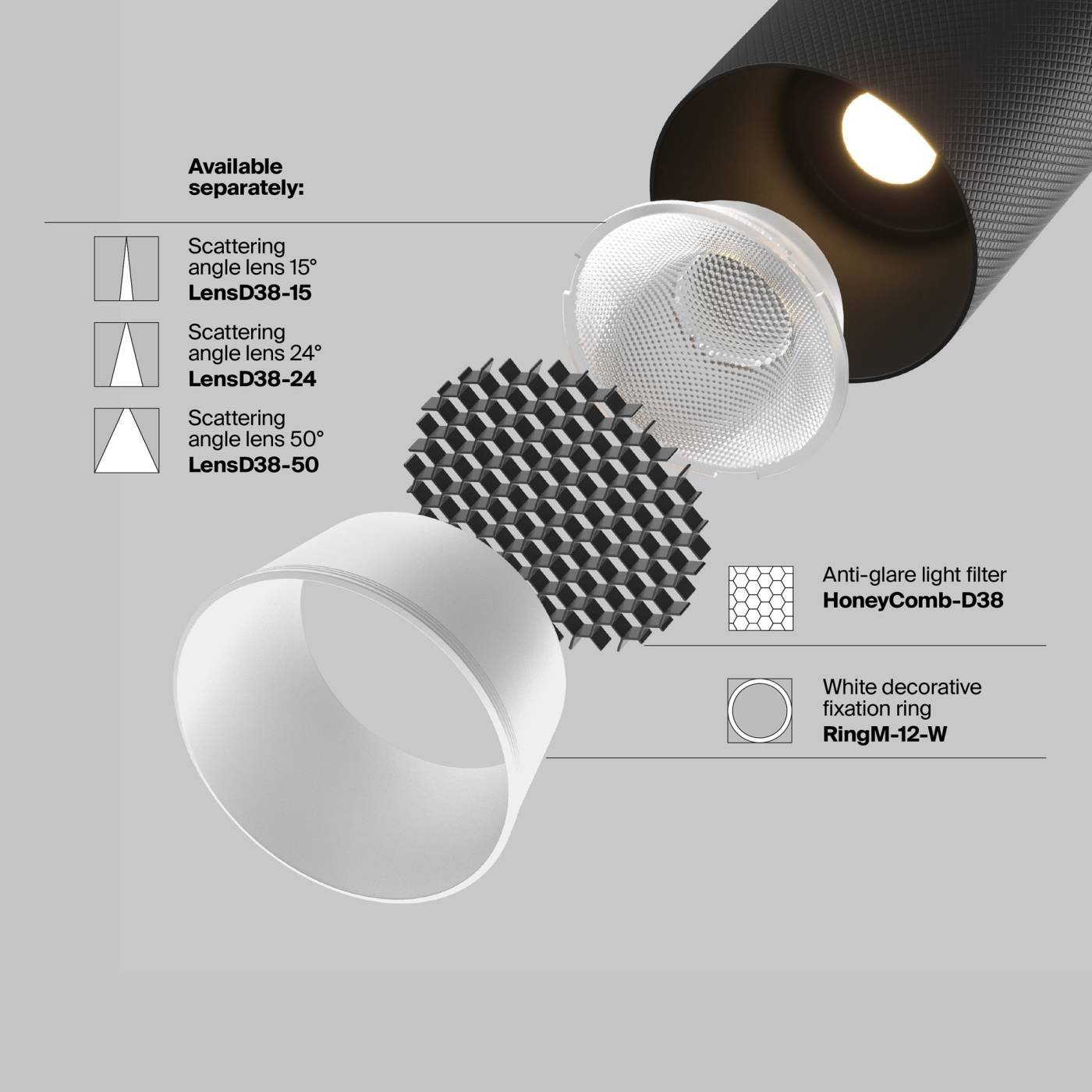 TR097-2-12W3K-M-BB Трековый светильник Maytoni Artisan Exility TR097-2-12W3K-M-BB