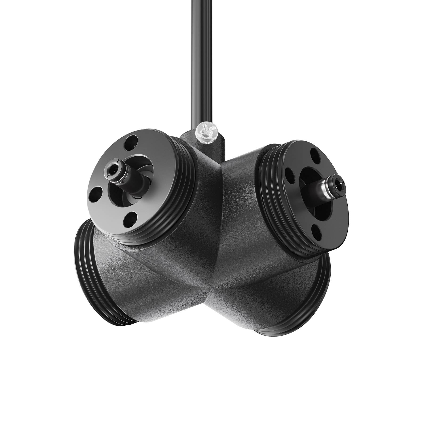 CA017TX-P-B Х-образный вертикальный коннектор для системы Shelf с вводом питания Maytoni Accessories for system Shelf CA017TX-P-B