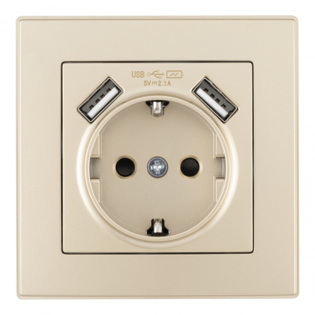 Розетка Arte Milano Set06-1 SET06-1-47-1 shampan