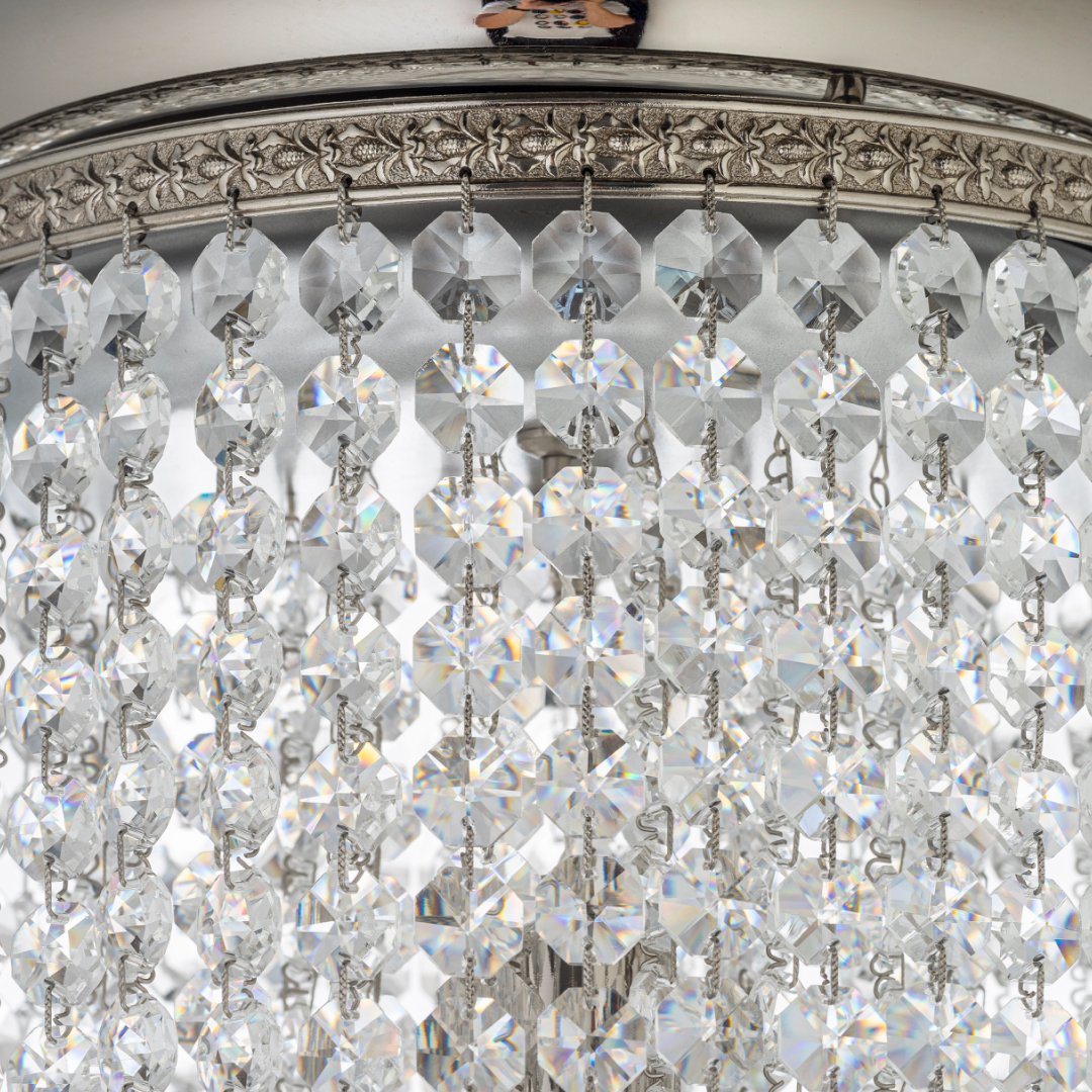 Люстра каскадная Arti Lampadari Stella Nickel Stella E 1.3.20.505 N