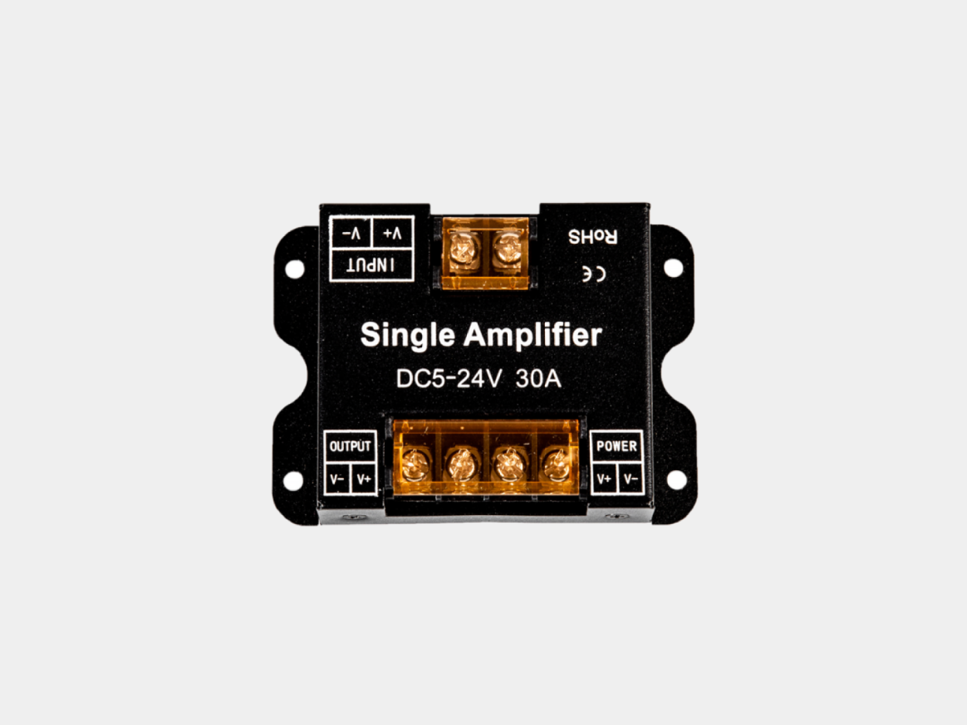 00-00009151 Усилитель одноканальный, 30А, Черный, AMP-DIM-30A-BL, SWG Standard 00-00009151