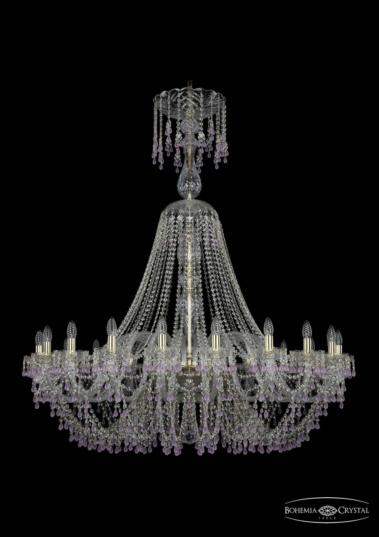 1410/20/460/XL-145 G V7010 Подвесная хрустальная люстра 1410 Bohemia 1410/20/460/XL-145 G V7010