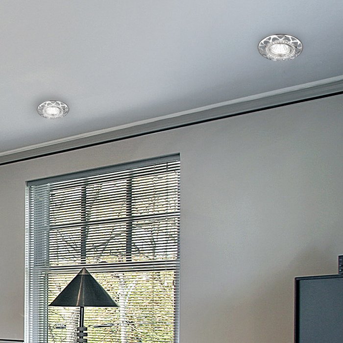 Встраиваемый светильник с узорами Peony 370231 Novotech