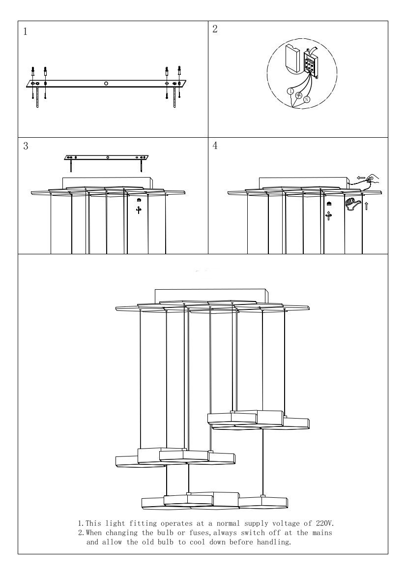 750222 Светильник подвесной Lightstar Favo 750222