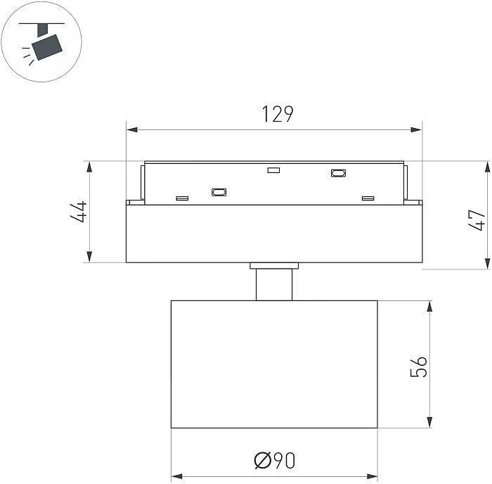 048349 Трековый светильник Arlight Mag-Orient 048349