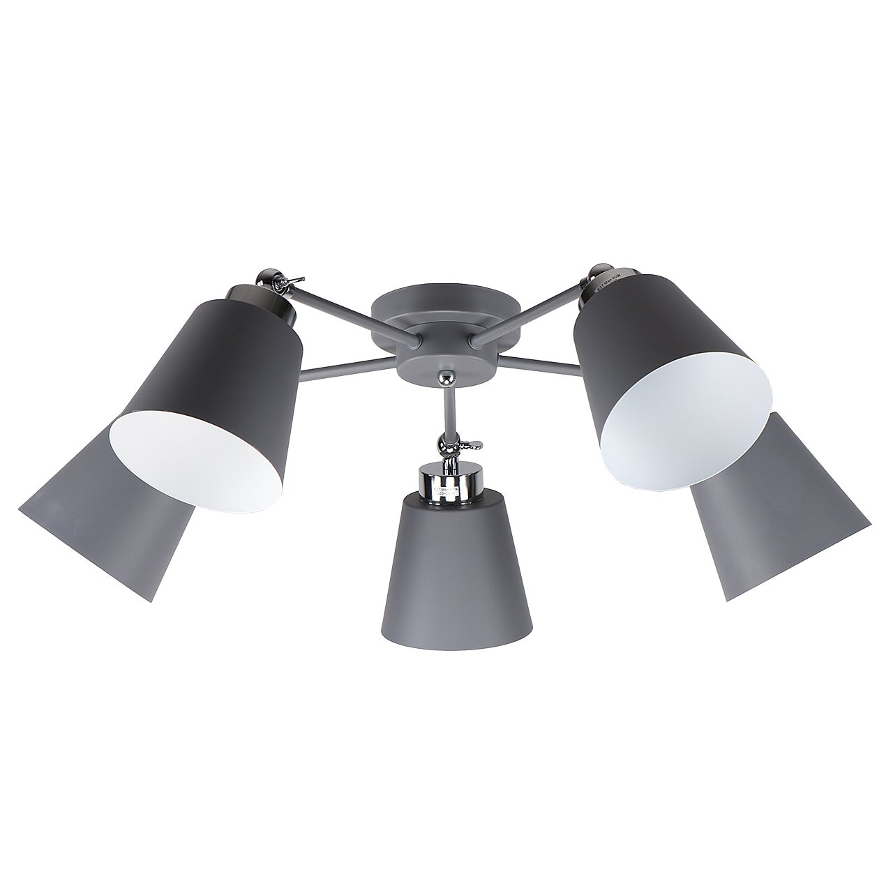 MD.9103-5-S GR+CH Потолочная люстра IMEX MD.9103-5-S GR+CH