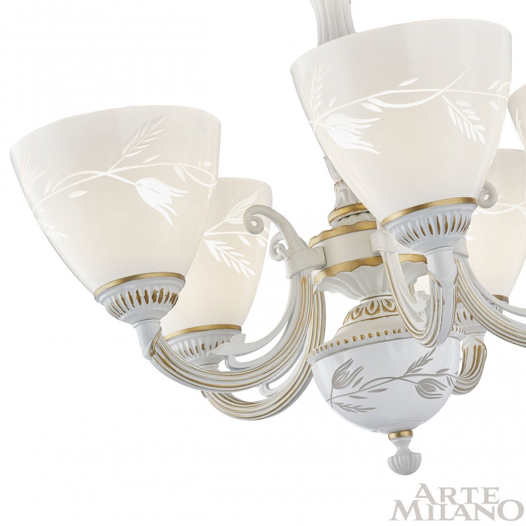 Подвесная люстра Arte Milano Am343659 343659/5 WT+G