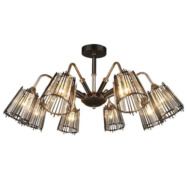 MD.4050-8-S BK+FGD Потолочная люстра IMEX MD.4050-8-S BK+FGD