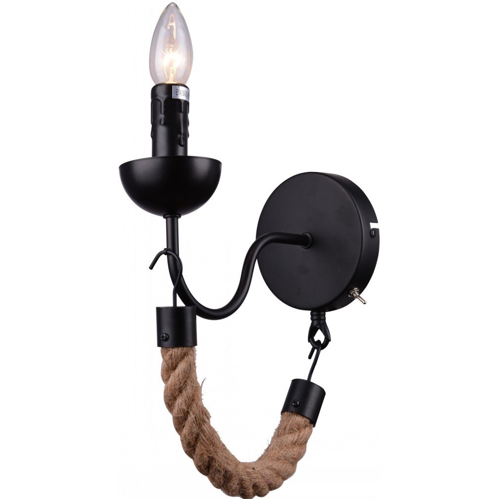 A8956AP-1BK Бра с веревками Marsiglia A8956AP-1BK Arte Lamp