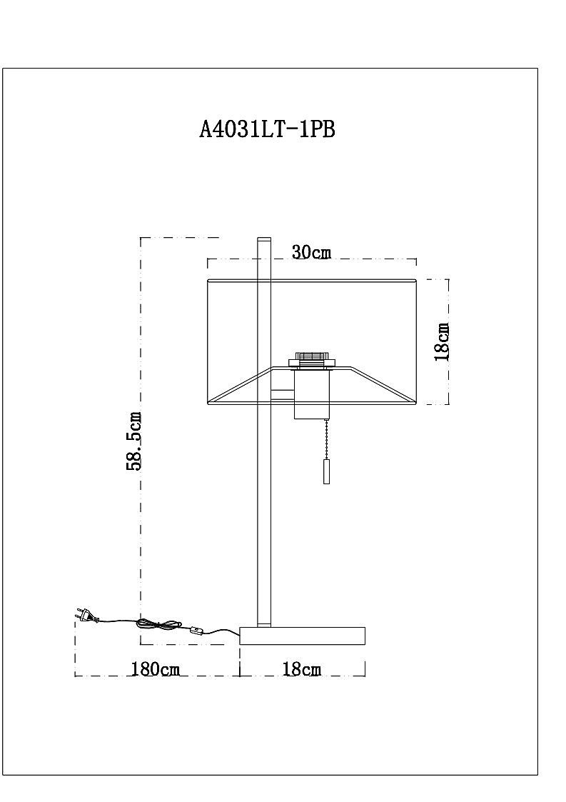 Настольная лампа Arte Lamp Proxima A4031LT-1PB