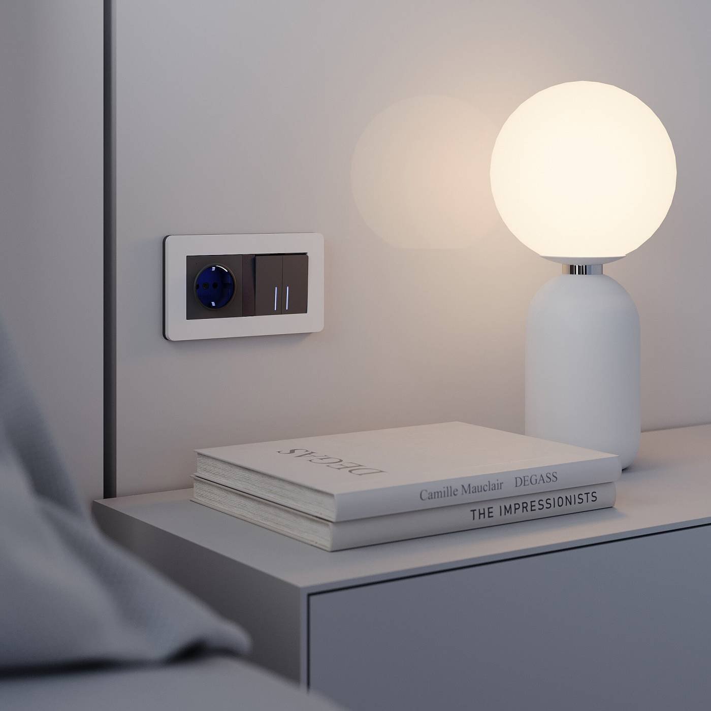 Рамка Werkel Split белый/черный, soft-touch W0023068/ Рамка на 2 поста Split (белый/черный, soft-touch)