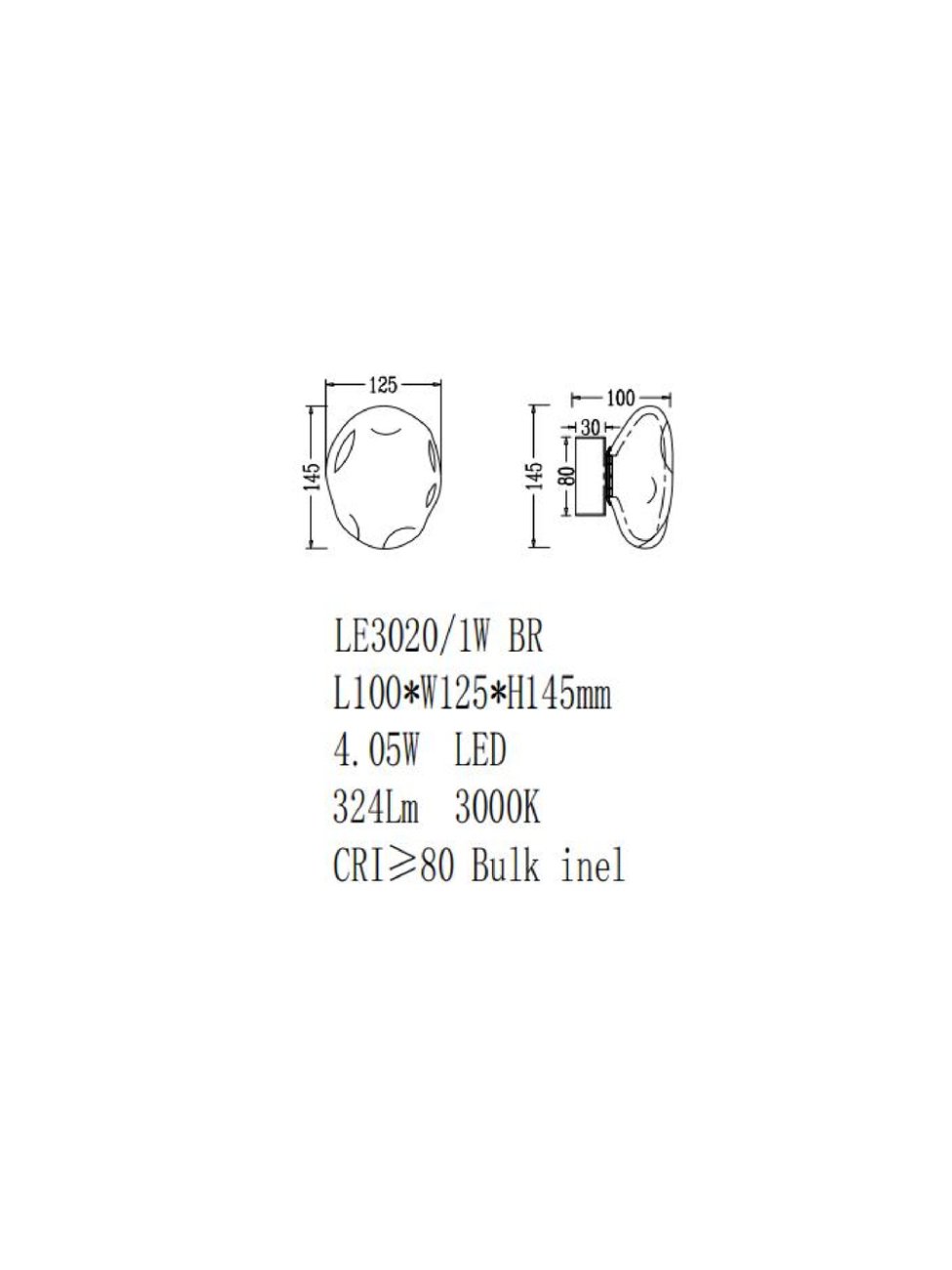 LE3020/1W BR Настенный светильник LEON Magic LE3020/1W BR