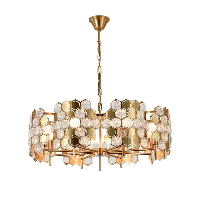V000572 Подвесная люстра Indigo Delizia V000572 12047/8P Brass