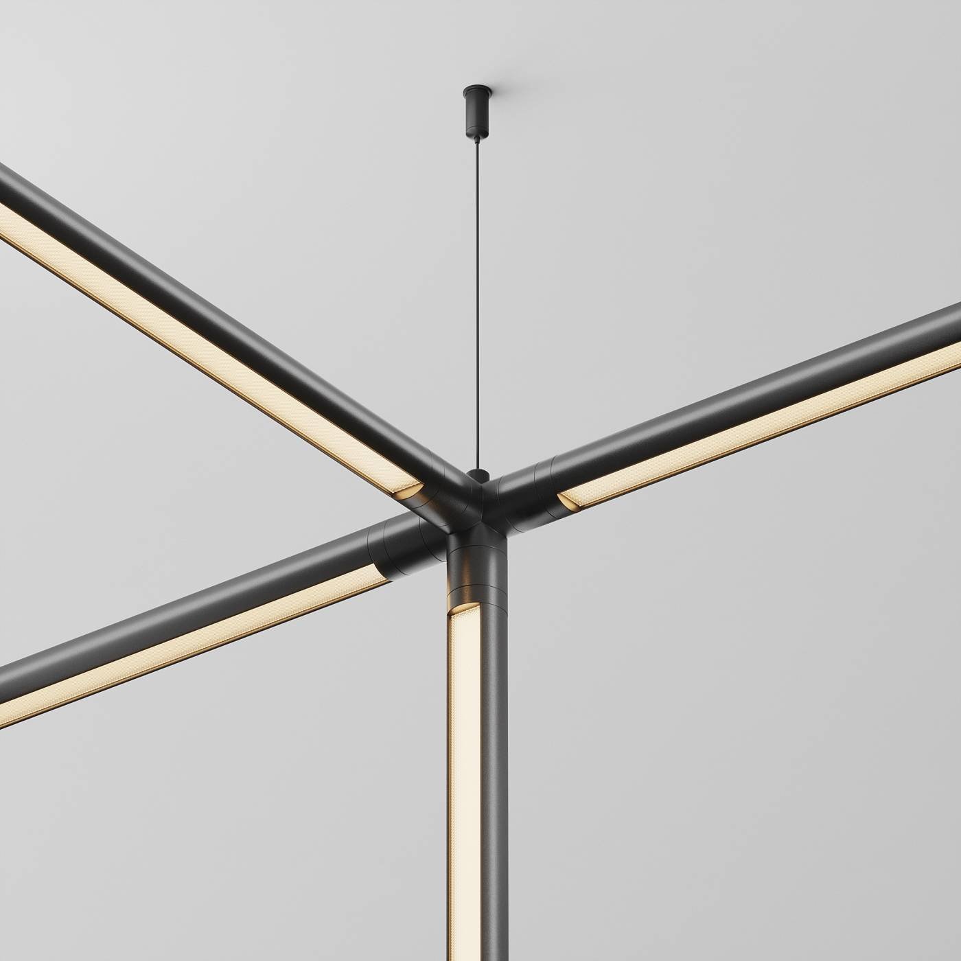 Х-образный вертикальный коннектор для системы Shelf без ввода питания Maytoni Accessories for system Shelf CA019L4C-B