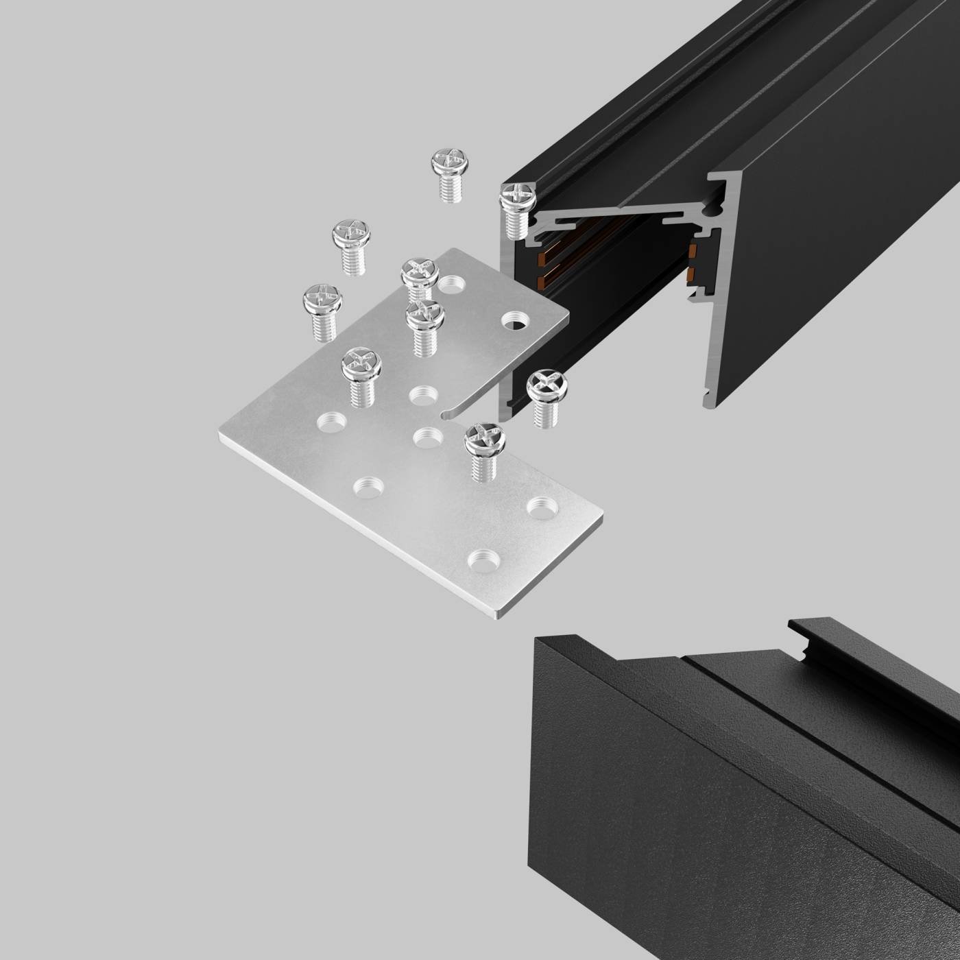 Соединитель угловой для накладного шинопровода Exility Maytoni Accessories for tracks Exility TRA034CL-21