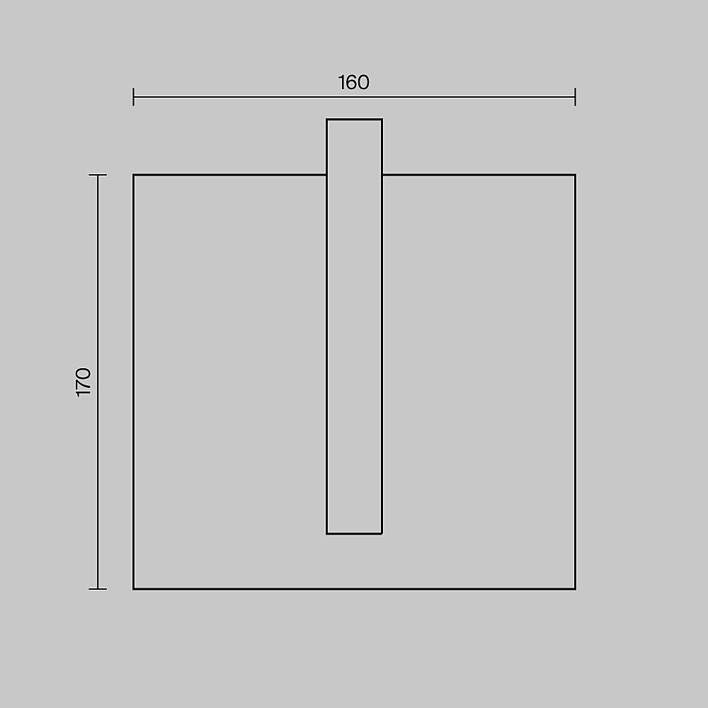 O484WL-L6GF3K Уличный настенный светильник Maytoni Line O484WL-L6GF3K