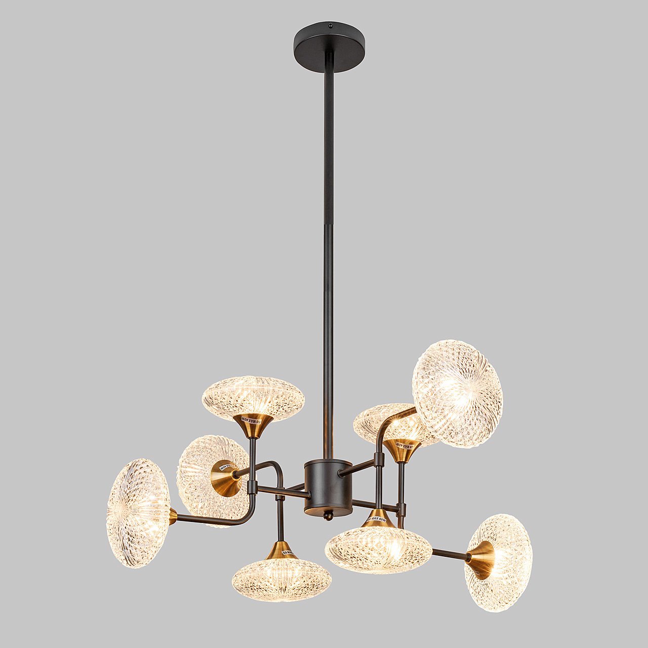 MD.1232-8-P-BK+AGD Люстра на штанге IMEX MD.1232-8-P-BK+AGD