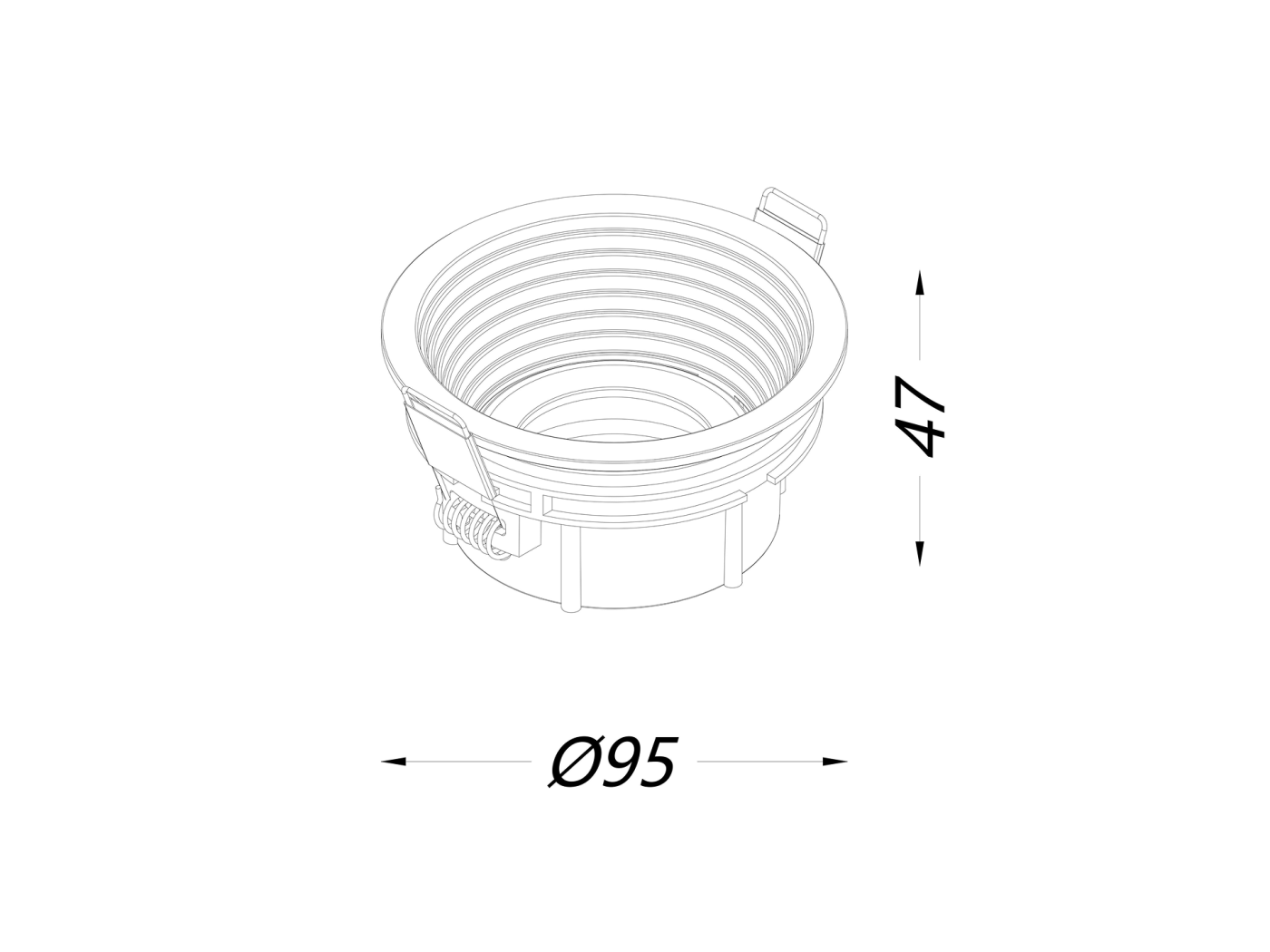 00-00004183 Корпус светильника встраиваемый, серия COMBO 4, SWG PRO 00-00004183