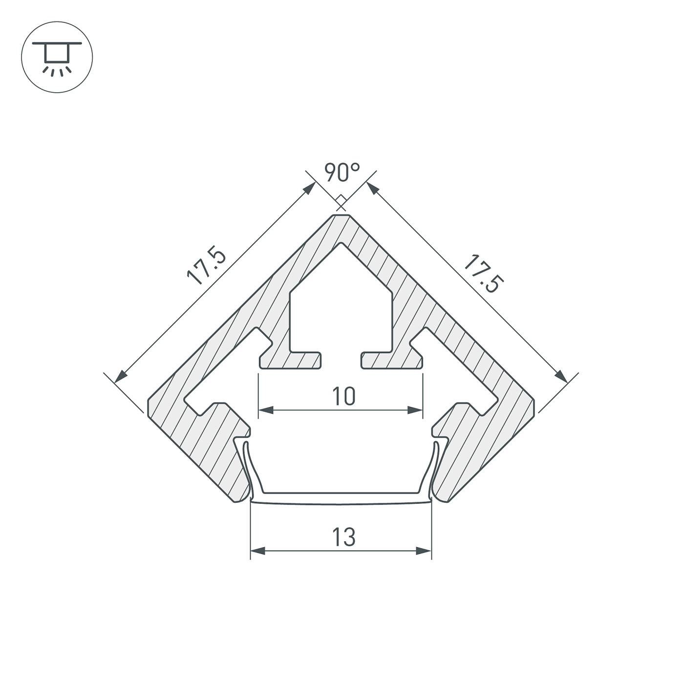 021646 Профиль Arlight Pds 021646