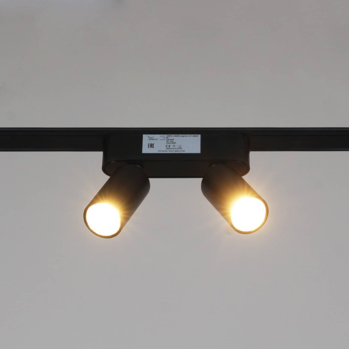 Трековый светильник Reluce 13005-9.3-002UR magnetic LED2x5W BK CCT+SMART