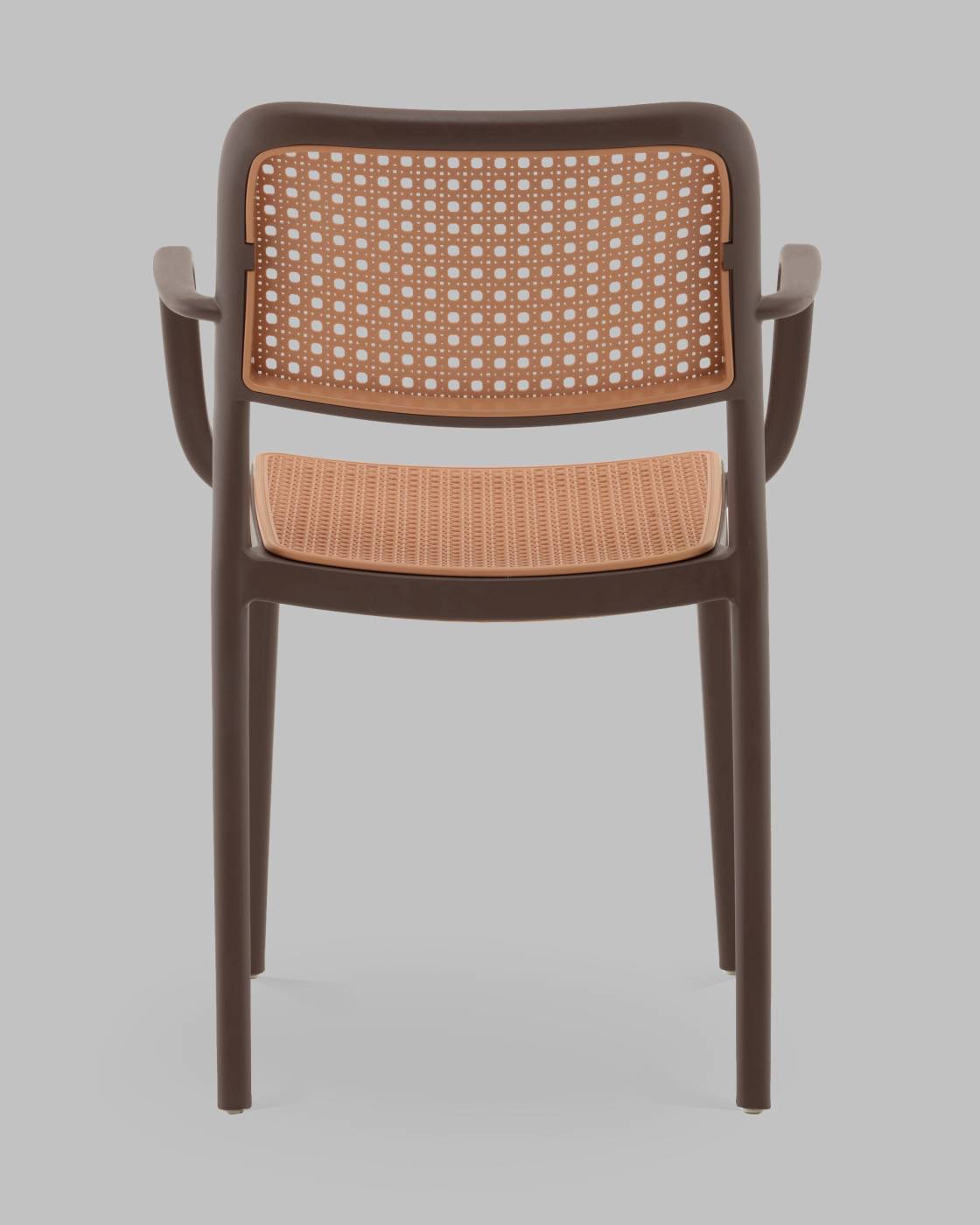 PP-297 brown 36025 Стул пластиковый Stool Group Yona PP-297 brown 36025