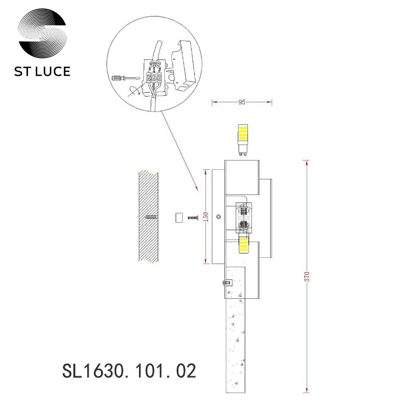 SL1630.101.02 Настенное бра ST Luce Cesena SL1630.101.02