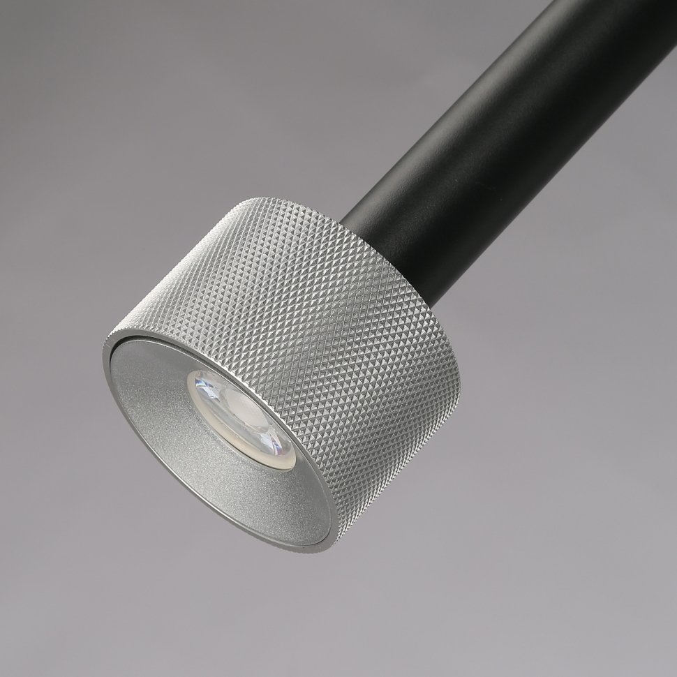 Светильник подвесной ILedex Delta 2362-1 BK+SL