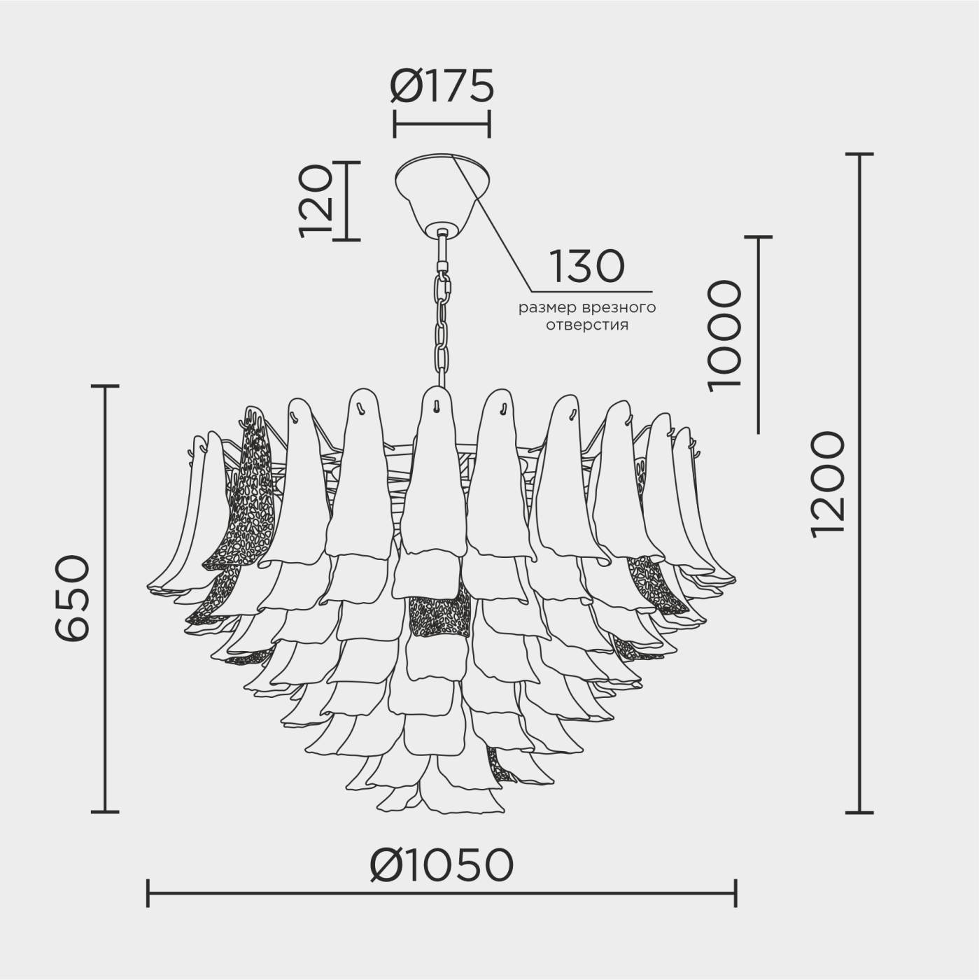 Подвесная люстра ML Modelux ML.6777.28P GD