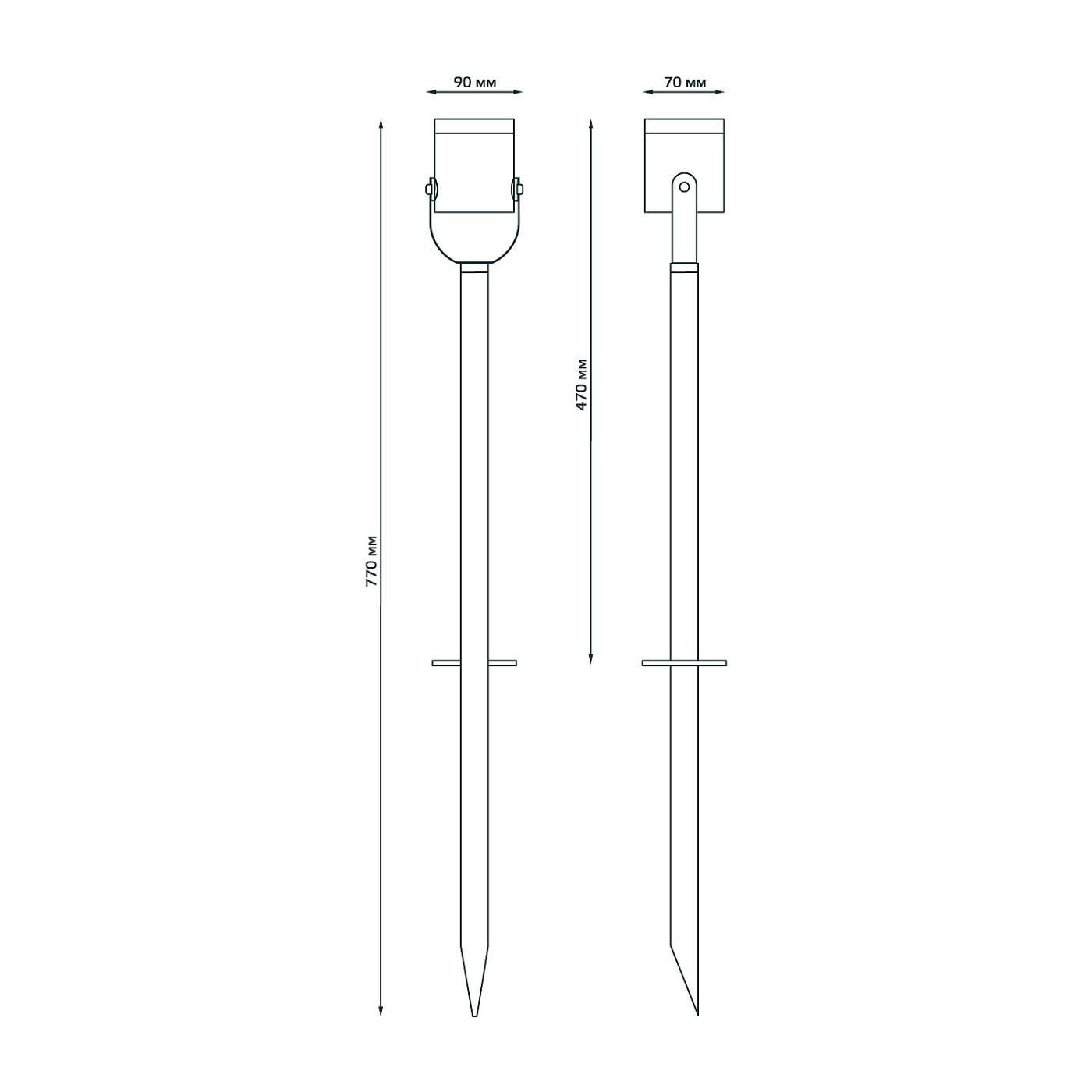 Грунтовый светильник Gauss GD155