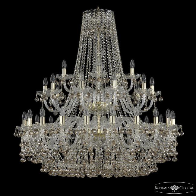 1409/20+10+5/400/2d G K721 Подвесная хрустальная люстра 1409 Bohemia 1409/20+10+5/400/2d G K721