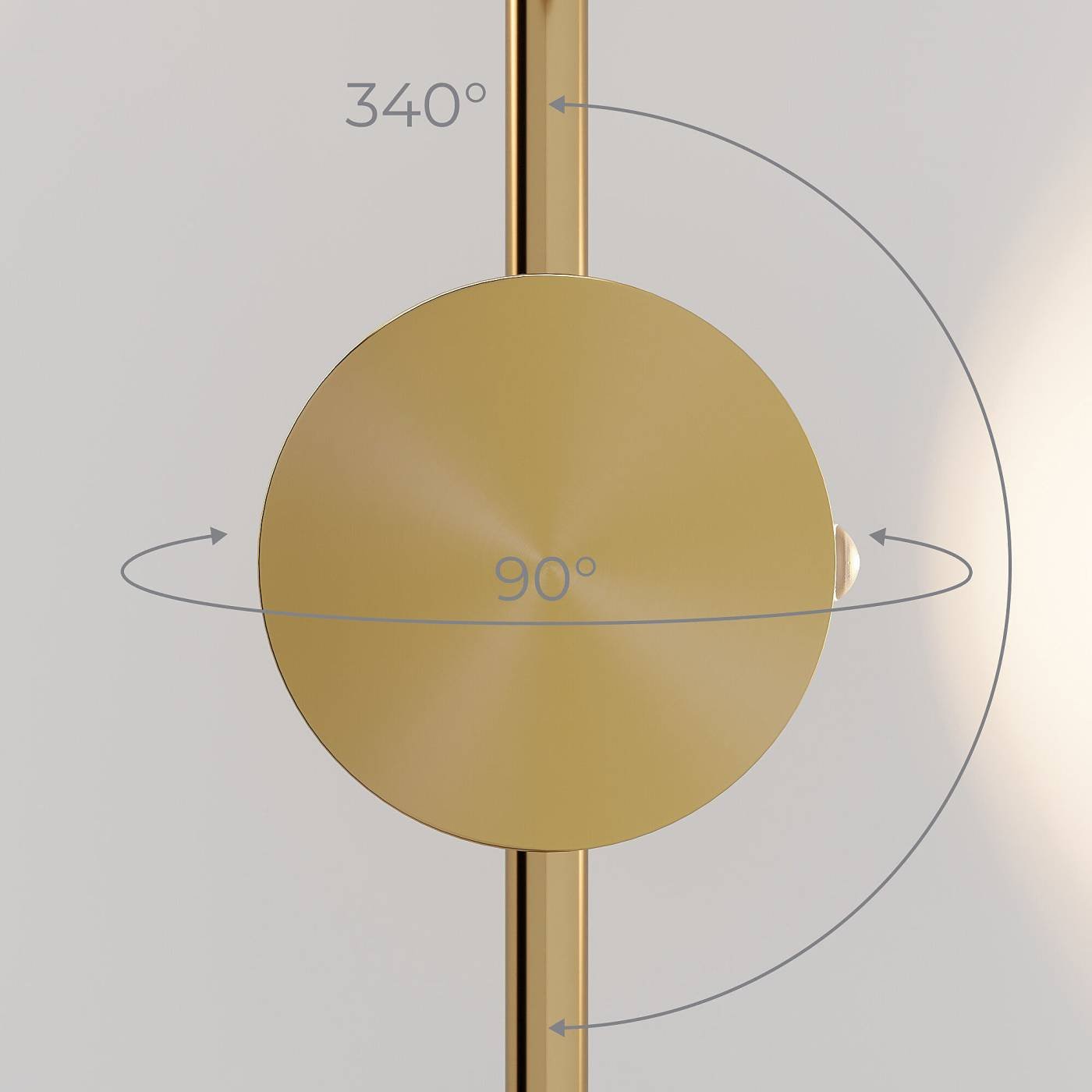 Настенный светильник Elektrostandard Illume Illume латунь (40154/LED) 3000K
