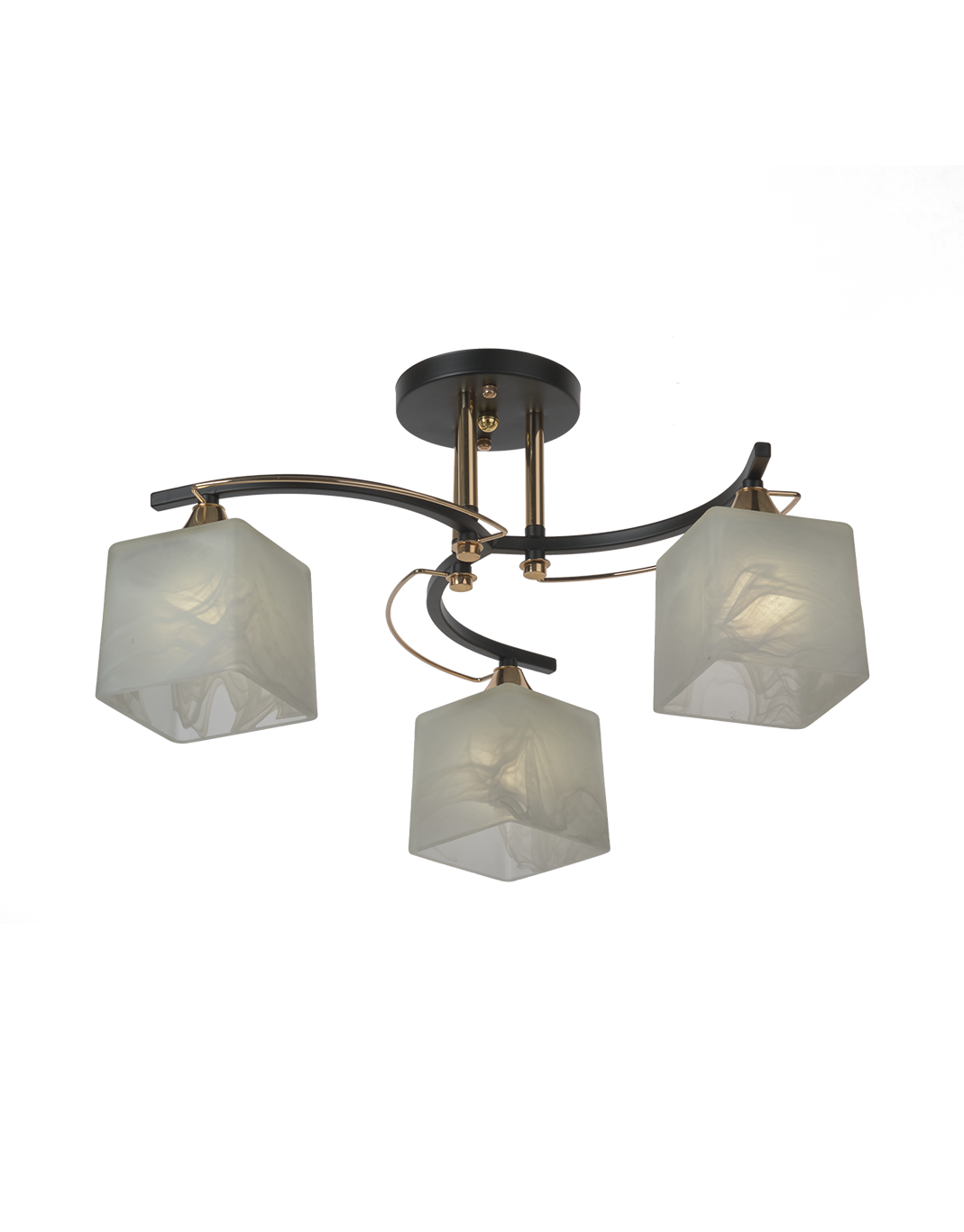 Потолочная люстра Мелодия Света Cube P5535-3 BK+GD 000029940