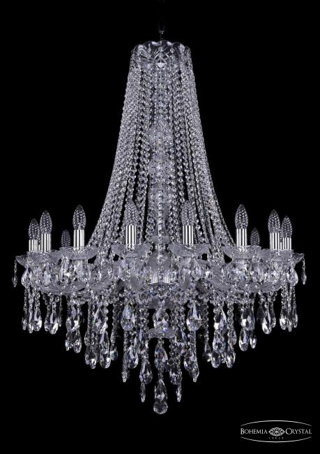 1415/16/300/h-108 Ni Подвесная хрустальная люстра 1415 Bohemia 1415/16/300/h-108 Ni