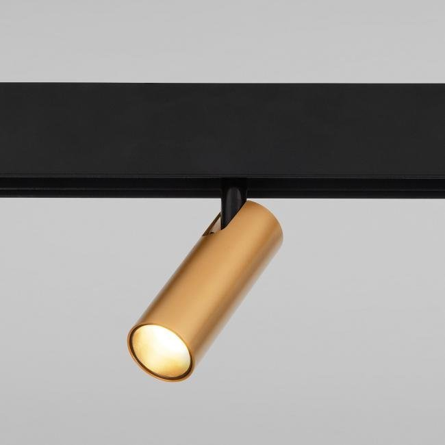 Slim Magnetic Трековый светильник 7W 4200K Cubo (латунь) 85035/01 Трековый светильник Elektrostandard Slim Magnetic Slim Magnetic Трековый светильник 7W 4200K Cubo (латунь) 85035/01