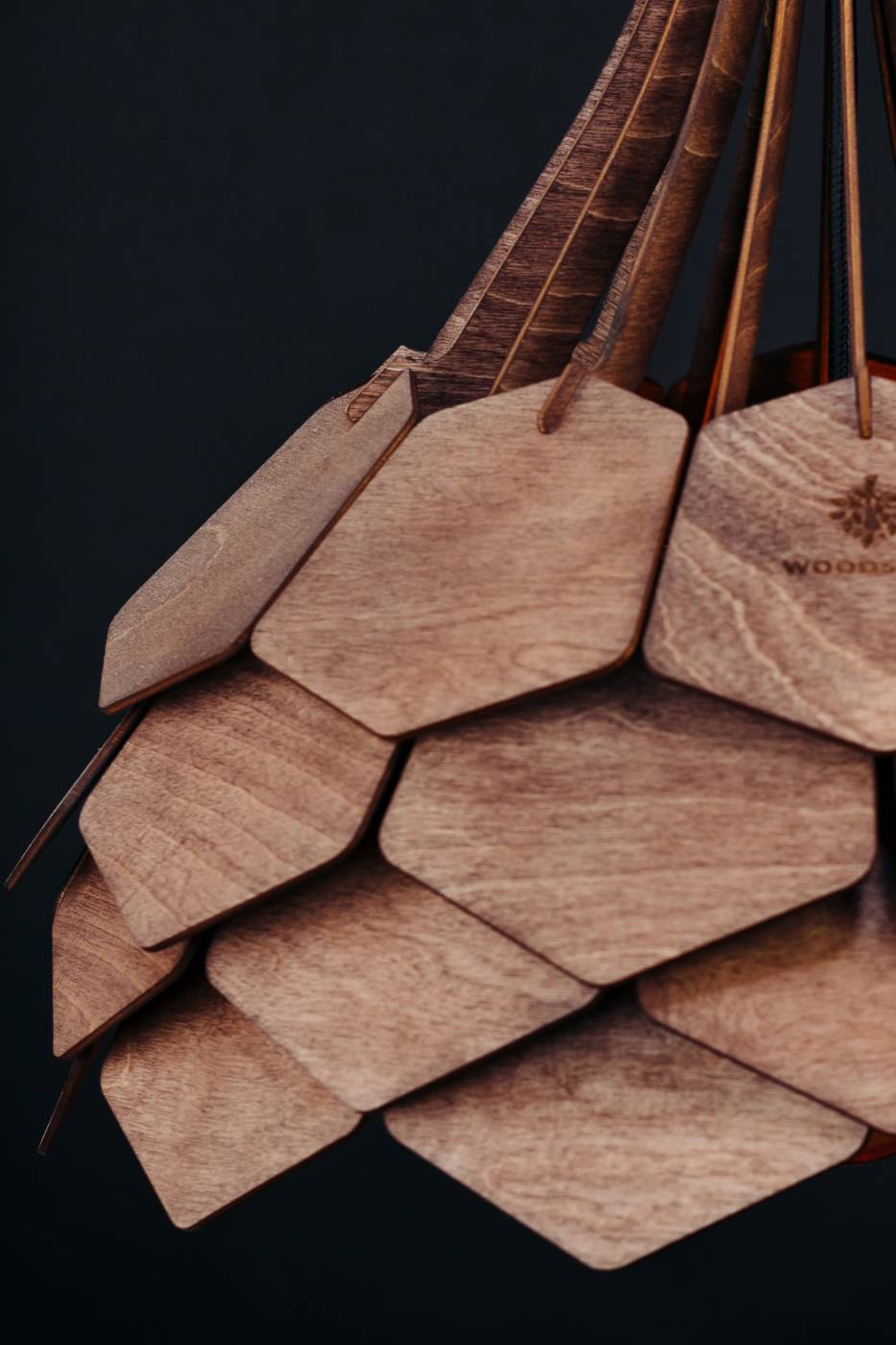 Светильник подвесной Woodshire Далиа 1240pl