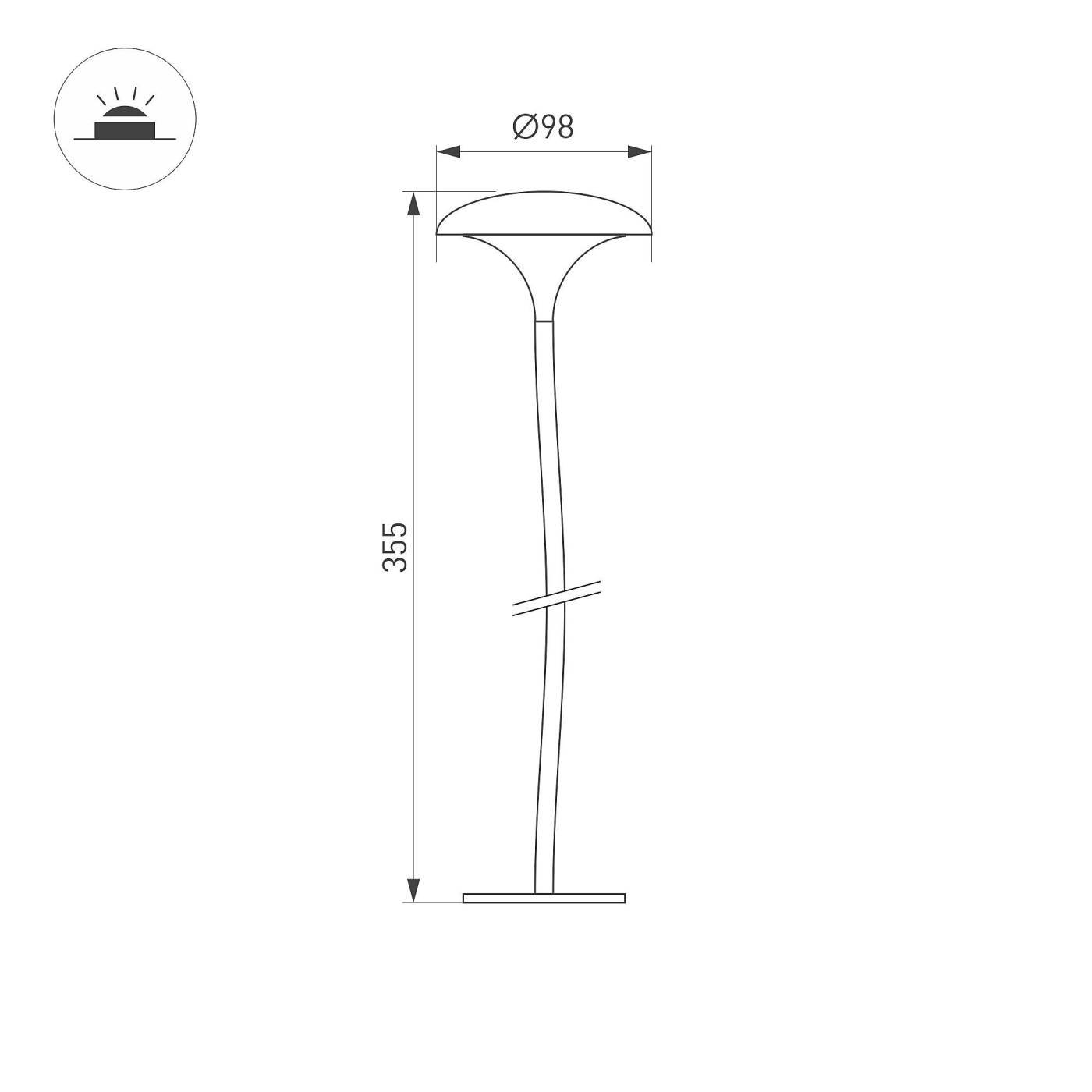 Грунтовый светильник Arlight Mucena 056053