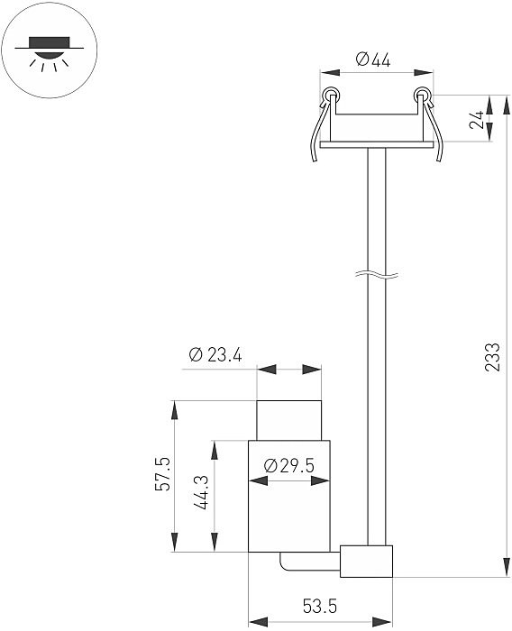 Встраиваемый светильник Arlight Nemo 049779