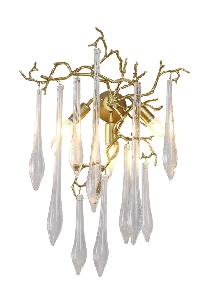REINA AP3 GOLD PEARL Настенное бра Crystal Lux Reina REINA AP3 GOLD PEARL