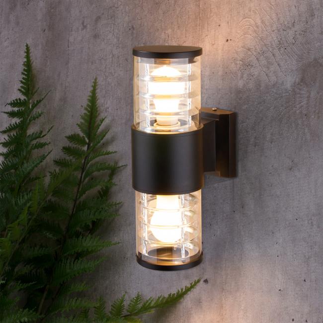 Уличный настенный светильник Elektrostandard 1407 1407 TECHNO черный