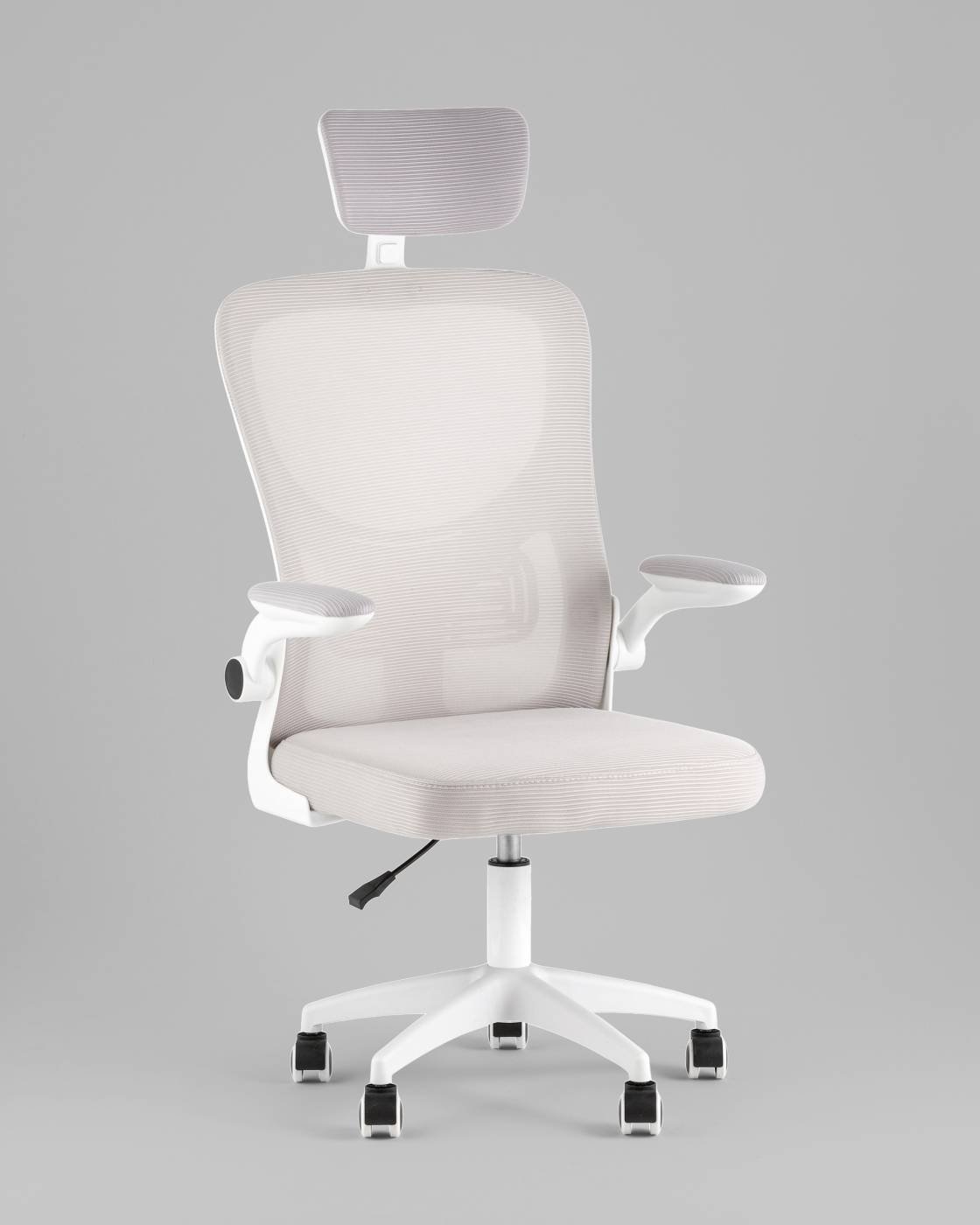 OUE-2504-HR w.pl grey mesh Офисное кресло Stool Group OUE-2504-HR w.pl grey mesh